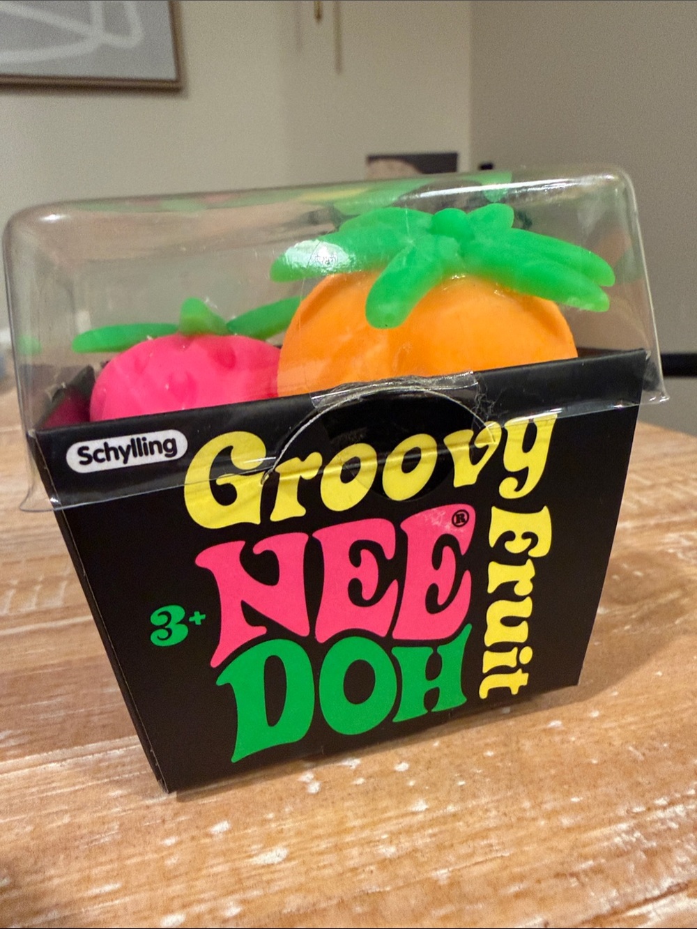 Groovy NeeDoh Fruit Stress Toy Set - Pink & Orange